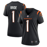 NFL Number 1 Bride Cincinnati Bengals Women's Game Jersey - Black