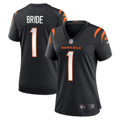 NFL Number 1 Bride Cincinnati Bengals Women's Game Jersey - Black