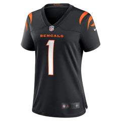 NFL Number 1 Bride Cincinnati Bengals Women's Game Jersey - Black