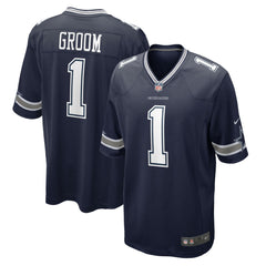 NFL Number 1 Groom Dallas Cowboys Game Jersey - Navy