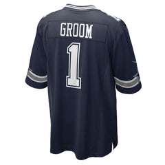 NFL Number 1 Groom Dallas Cowboys Game Jersey - Navy
