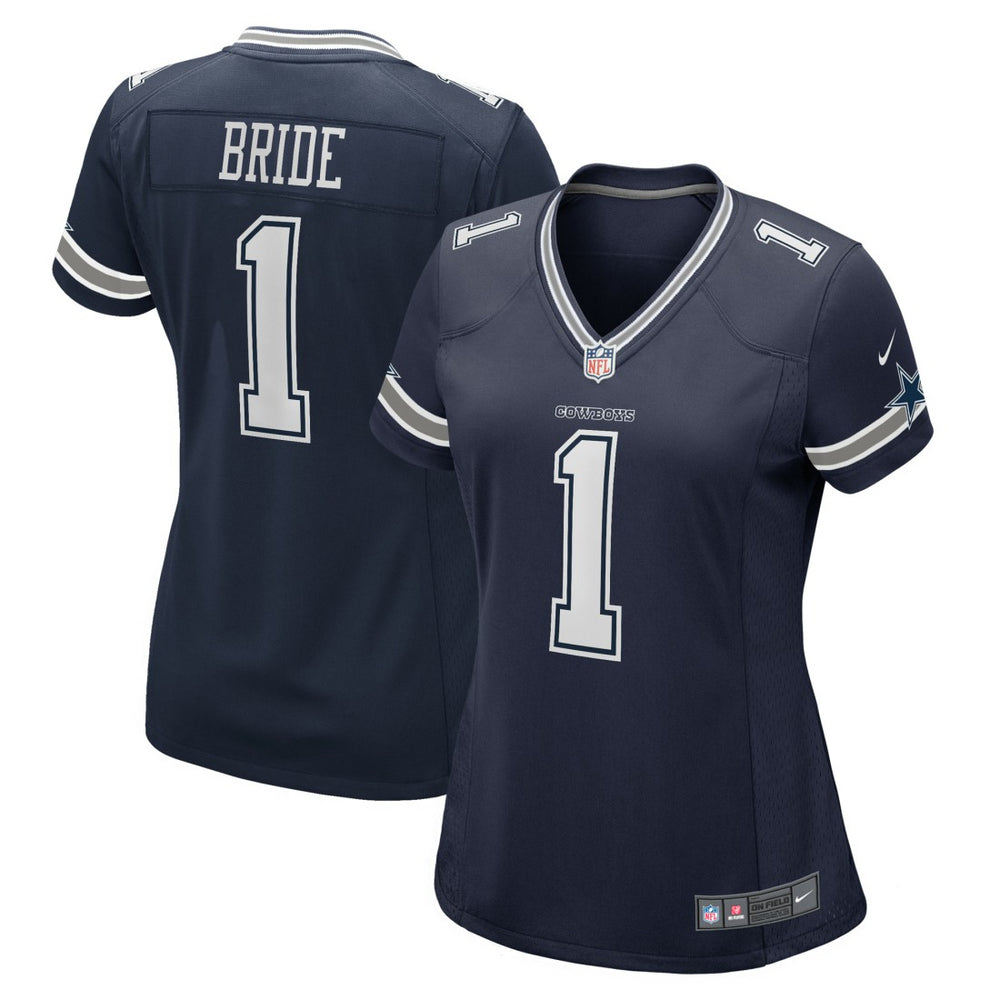 NFL Number 1 Bride Dallas Cowboys Women's Game Jersey - Navy