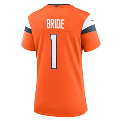 NFL Number 1 Bride Denver Broncos Women's Game Jersey - Orange