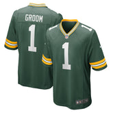 NFL Number 1 Groom Green Bay Packers Game Jersey - Green