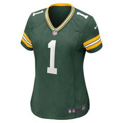 NFL Number 1 Bride Green Bay Packers Women's Game Jersey - Green