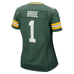 NFL Number 1 Bride Green Bay Packers Women's Game Jersey - Green