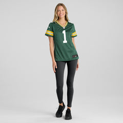 NFL Number 1 Bride Green Bay Packers Women's Game Jersey - Green