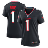 NFL Number 1 Bride Houston Texans Women's Game Jersey - Navy