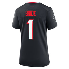NFL Number 1 Bride Houston Texans Women's Game Jersey - Navy