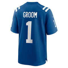 NFL Number 1 Groom Indianapolis Colts Game Jersey - Royal