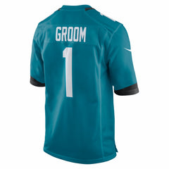 NFL Number 1 Groom Jacksonville Jaguars Game Jersey - Teal