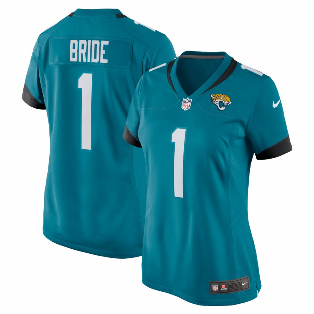 NFL Number 1 Bride Jacksonville Jaguars Women's Game Jersey - Teal