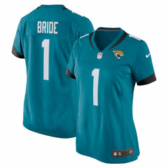 NFL Number 1 Bride Jacksonville Jaguars Women's Game Jersey - Teal