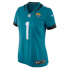 NFL Number 1 Bride Jacksonville Jaguars Women's Game Jersey - Teal