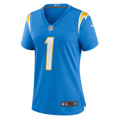 NFL Number 1 Bride Los Angeles Chargers Women's Game Jersey - Powder Blue