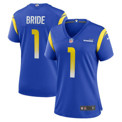 NFL Number 1 Bride Los Angeles Rams Women's Game Jersey - Royal