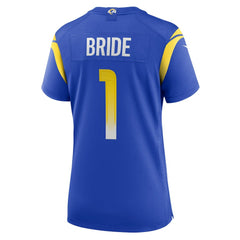 NFL Number 1 Bride Los Angeles Rams Women's Game Jersey - Royal