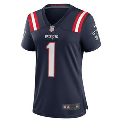 NFL Number 1 Bride New England Patriots Women's Game Jersey - Navy