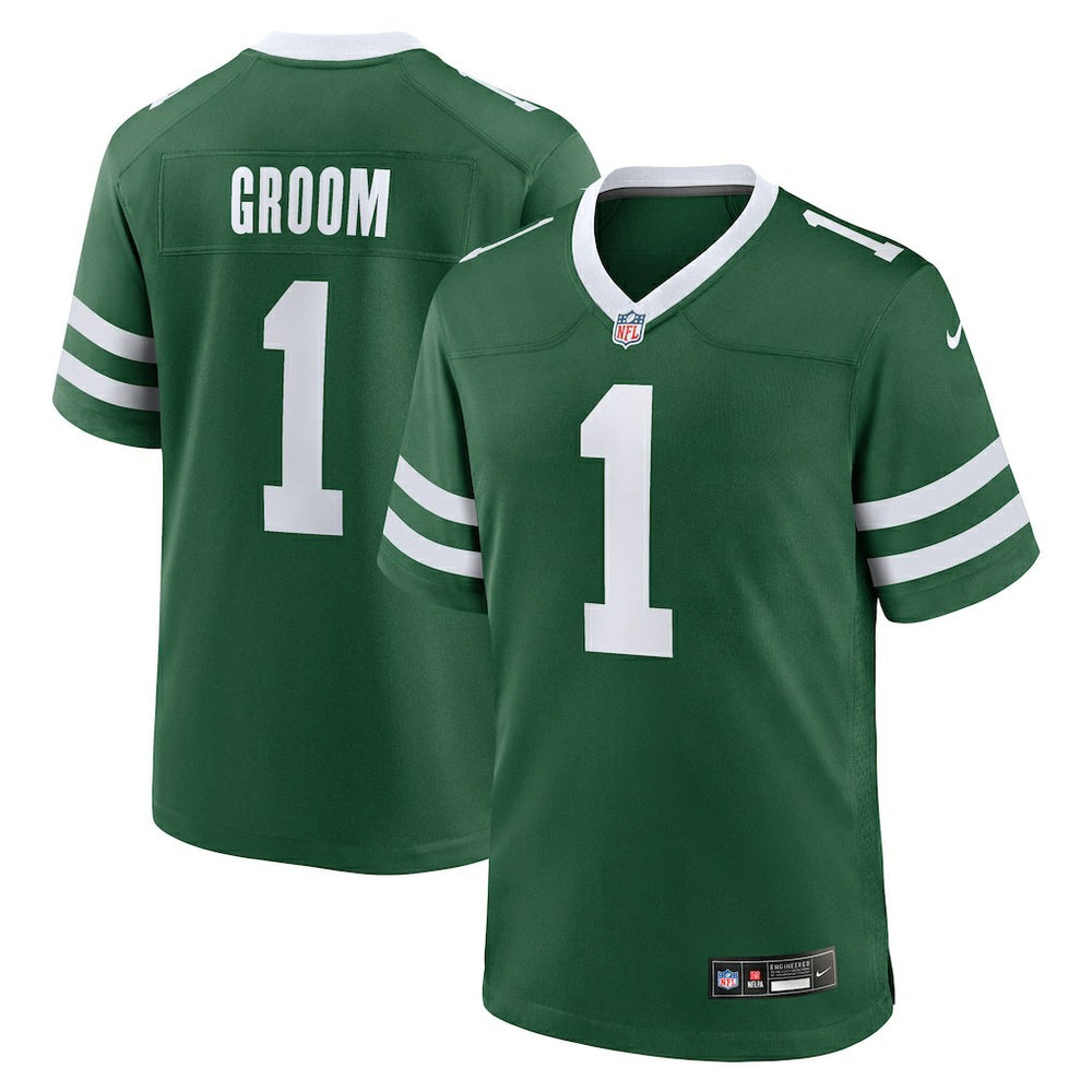 NFL Number 1 Groom New York Jets Game Jersey - Legacy Green