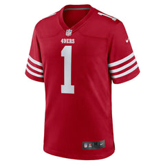 NFL Number 1 Groom San Francisco 49ers Game Jersey - Scarlet