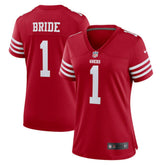 NFL Number 1 Bride San Francisco 49ers Women's Game Jersey - Scarlet