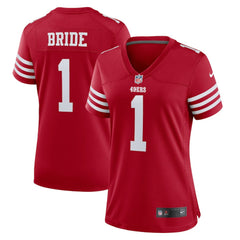 NFL Number 1 Bride San Francisco 49ers Women's Game Jersey - Scarlet
