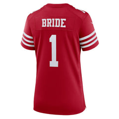 NFL Number 1 Bride San Francisco 49ers Women's Game Jersey - Scarlet