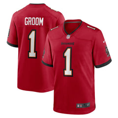 NFL Number 1 Groom Tampa Bay Buccaneers Game Jersey - Red
