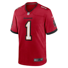 NFL Number 1 Groom Tampa Bay Buccaneers Game Jersey - Red