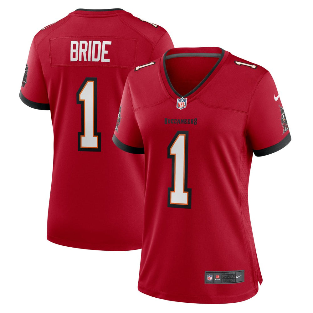 NFL Number 1 Bride Tampa Bay Buccaneers Women's Game Jersey - Red