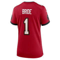 NFL Number 1 Bride Tampa Bay Buccaneers Women's Game Jersey - Red
