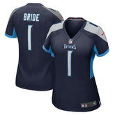 NFL Number 1 Bride Tennessee Titans Women's Game Jersey - Navy
