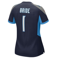 NFL Number 1 Bride Tennessee Titans Women's Game Jersey - Navy