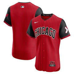 MLB Chicago White Sox Nike 2025 City Connect Elite Jersey - Red/Black