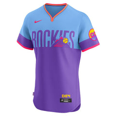 MLB Colorado Rockies Nike 2025 City Connect Elite Jersey - Purple