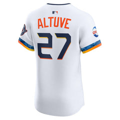 MLB Jose Altuve Houston Astros Nike 2025 City Connect Elite Player Jersey - White