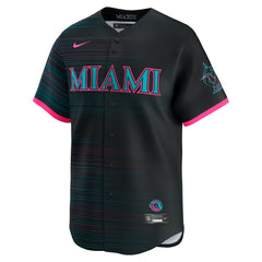Miami Marlins Nike 2025 City Connect Limited Jersey - Black Jerseys