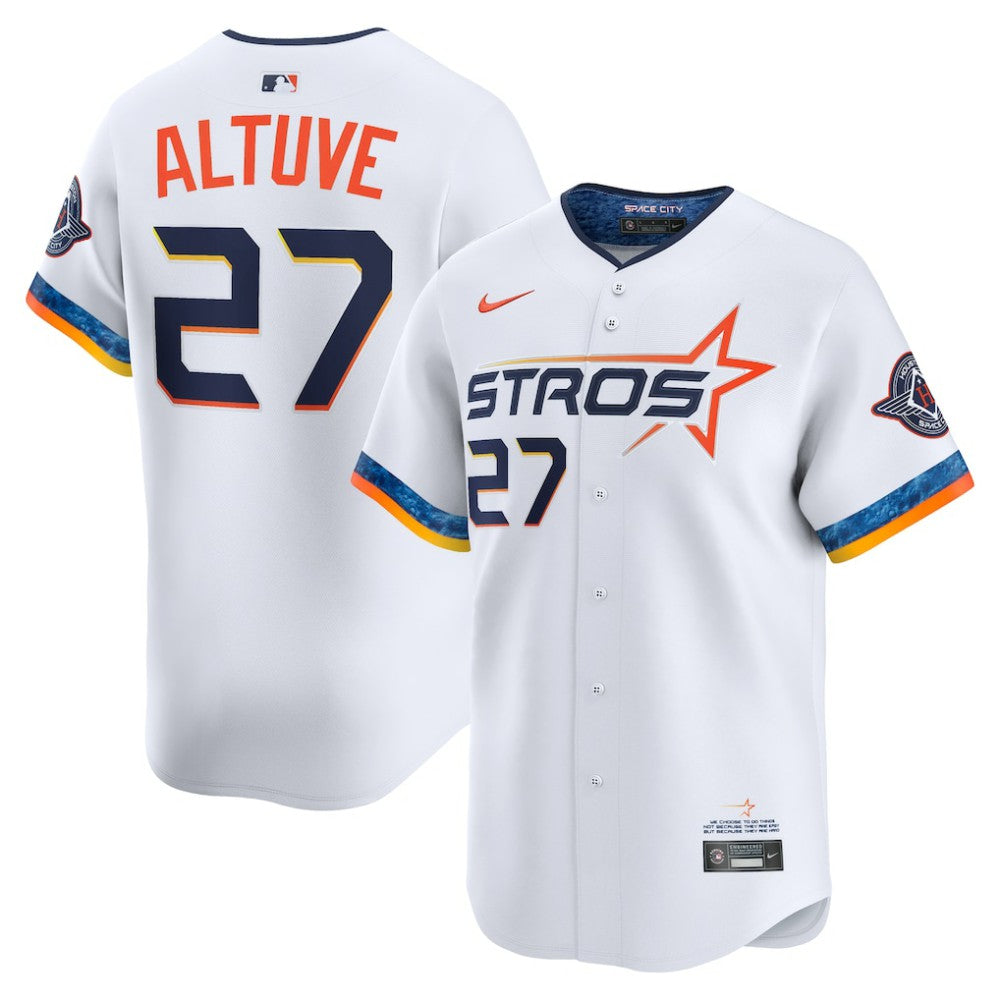 MLB Jose Altuve Houston Astros Nike 2025 City Connect Limited Player Jersey - White