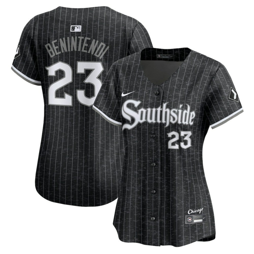 MLB Andrew Benintendi Chicago White Sox Nike Women's City Connect Limited Jersey - Black
