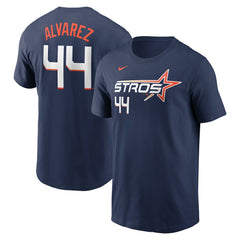 Yordan Alvarez Houston Astros Nike 2025 City Connect Fuse Name & Number T-Shirt - Navy T-shirts