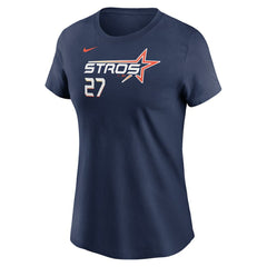 Jose Altuve Houston Astros Nike Women's 2025 City Connect Fuse Name & Number T-Shirt - Navy T-shirts