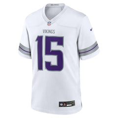 NFL Dallas Turner Minnesota Vikings Alternate Game Jersey - White