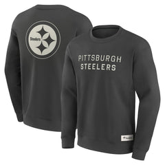 Pittsburgh Steelers Elements Future Ground Lettering Pullover Sweatshirt Charcoal