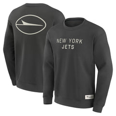 New York Jets Elements Future Ground Lettering Pullover Sweatshirt Charcoal