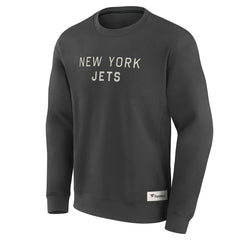 New York Jets Elements Future Ground Lettering Pullover Sweatshirt Charcoal