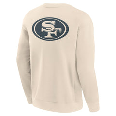 San Francisco 49ers Elements Future Ground Lettering Pullover Sweatshirt Cream