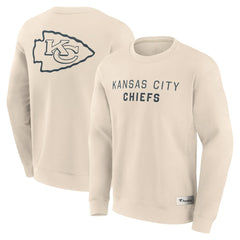 Kansas City Chiefs Elements Future Ground Lettering Pullover Sweatshirt Cream