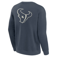 Houston Texans Elements Future Ground Lettering Pullover Sweatshirt Navy