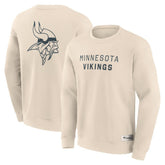 Minnesota Vikings Elements Future Ground Lettering Pullover Sweatshirt Cream