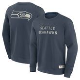 Seattle Seahawks Elements Future Ground Lettering Pullover Sweatshirt Navy